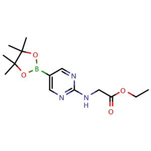 ethyl 2-((5-(4,4,5,5-tetramethyl-1,3,2-dioxaborolan-2-yl)pyrimidin-2-yl)amino)acetate