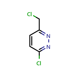 Chemical structure of 3-chloro-6-(chloromethyl)pyridazine , CAS 120276-59-7, AChemBlock S82557