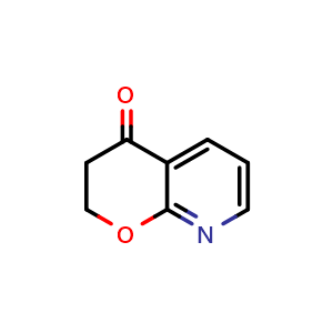 Chemical structure of 2,3-dihydropyrano[2,3-b]pyridin-4-one , CAS 1196153-27-1, AChemBlock S82616
