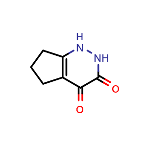 Chemical structure of 1H,2H,3H,4H,5H,6H,7H-cyclopenta[c]pyridazine-3,4-dione , CAS 1195168-04-7, AChemBlock S82631