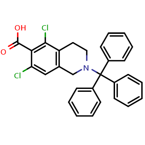 5,7-dichloro-2-(triphenylmethyl)-1,2,3,4-tetrahydroisoquinoline-6-carboxylic acid