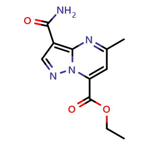 ethyl 3-carbamoyl-5-methylpyrazolo[1,5-a]pyrimidine-7-carboxylate