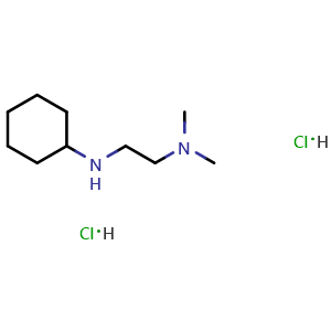 Chemical structure of N-[2-(dimethylamino)ethyl]cyclohexanamine dihydrochloride , CAS 1193388-20-3, AChemBlock S82651
