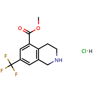 methyl 7-(trifluoromethyl)-1,2,3,4-tetrahydroisoquinoline-5-carboxylate hydrochloride