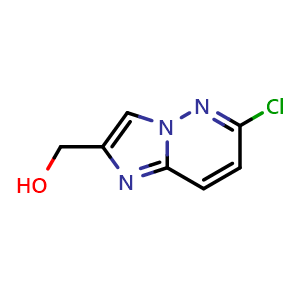 Chemical structure of {6-chloroimidazo[1,2-b]pyridazin-2-yl}methanol , CAS 1184916-24-2, AChemBlock S82756
