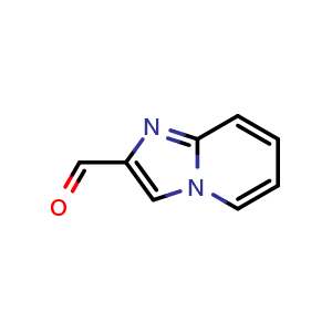 Chemical structure of imidazo[1,2-a]pyridine-2-carbaldehyde , CAS 118000-43-4, AChemBlock S82793