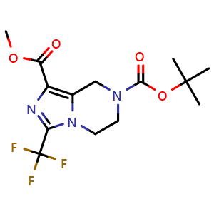 O7-tert-butyl O1-methyl 3-(trifluoromethyl)-6,8-dihydro-5H-imidazo[1,5-a]pyrazine-1,7-dicarboxylate