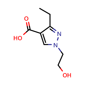 3-ethyl-1-(2-hydroxyethyl)-1H-pyrazole-4-carboxylic acid