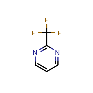 Chemical structure of 2-(trifluoromethyl)pyrimidine , CAS 116470-67-8, AChemBlock S82948