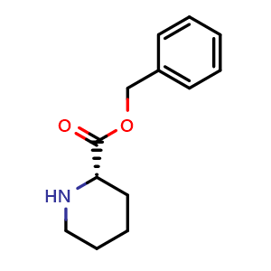 Chemical structure of benzyl (S)-piperidine-2-carboxylate , CAS 116261-43-9, AChemBlock S82957