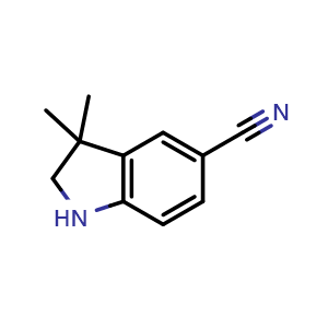 3,3-dimethylindoline-5-carbonitrile