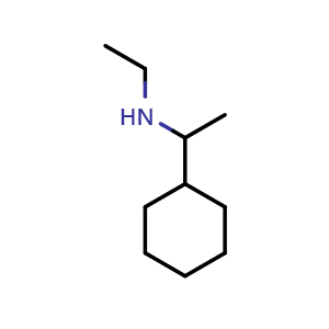 Chemical structure of (1-cyclohexylethyl)(ethyl)amine , CAS 1158052-95-9, AChemBlock S83033