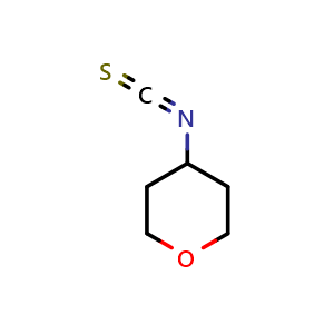 Chemical structure of 4-isothiocyanatooxane , CAS 1153383-87-9, AChemBlock S83123