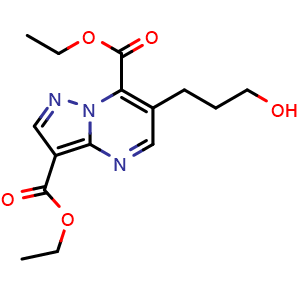 3,7-diethyl 6-(3-hydroxypropyl)pyrazolo[1,5-a]pyrimidine-3,7-dicarboxylate
