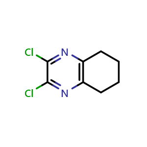 Chemical structure of 2,3-dichloro-5,6,7,8-tetrahydroquinoxaline , CAS 1135213-57-8, AChemBlock S83217