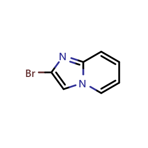Chemical structure of 2-bromoimidazo[1,2-a]pyridine , CAS 112581-95-0, AChemBlock S83285