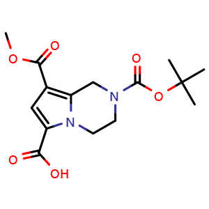 2-[(tert-butoxy)carbonyl]-8-(methoxycarbonyl)-1H,2H,3H,4H-pyrrolo[1,2-a]pyrazine-6-carboxylic acid