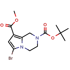 2-tert-butyl 8-methyl 6-bromo-1H,2H,3H,4H-pyrrolo[1,2-a]pyrazine-2,8-dicarboxylate