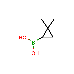 Chemical structure of (2,2-dimethylcyclopropyl)boronic acid , CAS 1089708-34-8, AChemBlock S83477