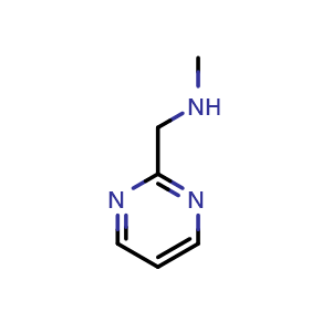 Chemical structure of methyl(pyrimidin-2-ylmethyl)amine , CAS 1083246-53-0, AChemBlock S83507