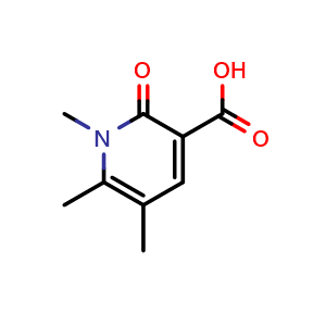 Chemical structure of 1,5,6-trimethyl-2-oxo-1,2-dihydropyridine-3-carboxylic acid , CAS 1082766-19-5, AChemBlock S83518