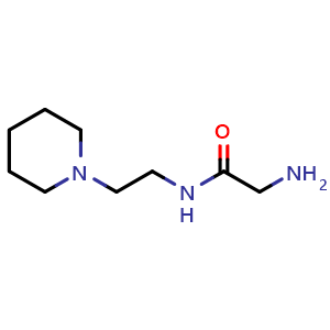 Chemical structure of 2-amino-N-[2-(piperidin-1-yl)ethyl]acetamide , CAS 108081-90-9, AChemBlock S83534