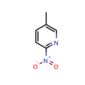 Chemical structure of 5-methyl-2-nitropyridine , CAS 1074-38-0, AChemBlock S83558