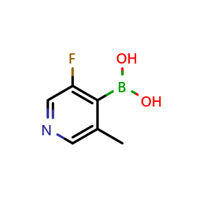 Chemical structure of (3-fluoro-5-methylpyridin-4-yl)boronic acid , CAS 1072952-44-3, AChemBlock S83582