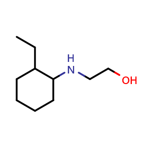 Chemical structure of 2-[(2-ethylcyclohexyl)amino]ethan-1-ol , CAS 1071615-46-7, AChemBlock S83599