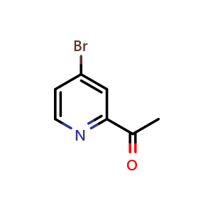 Chemical structure of 1-(4-bromo-2-pyridyl)ethanone , CAS 1060805-69-7, AChemBlock S83646