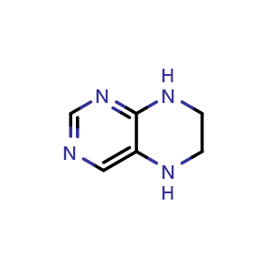 Chemical structure of 5,6,7,8-tetrahydropteridine , CAS 10593-78-9, AChemBlock S83656