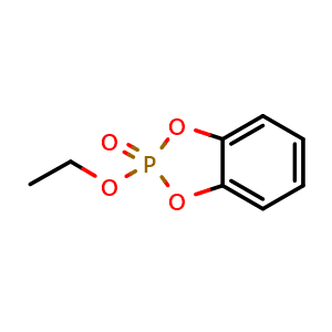 Chemical structure of 2-ethoxybenzo[d][1,3,2]dioxaphosphole 2-oxide , CAS 10508-76-6, AChemBlock S83699