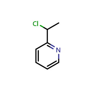Chemical structure of 2-(1-chloroethyl)pyridine , CAS 10445-92-8, AChemBlock S83737