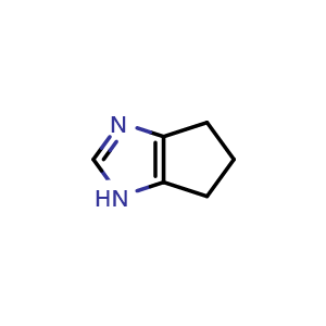 Chemical structure of 1H,4H,5H,6H-cyclopenta[d]imidazole , CAS 10442-94-1, AChemBlock S83740