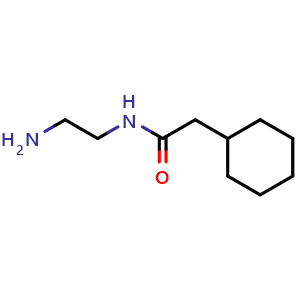 Chemical structure of N-(2-aminoethyl)-2-cyclohexylacetamide , CAS 1042651-19-3, AChemBlock S83748