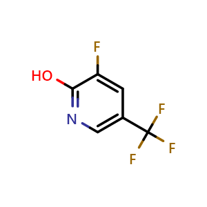 Chemical structure of 3-fluoro-5-(trifluoromethyl)pyridin-2-ol , CAS 1040683-15-5, AChemBlock S83780