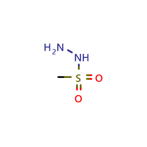 Chemical structure of methanesulfonohydrazide , CAS 10393-86-9, AChemBlock S83793
