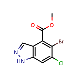 methyl 5-bromo-6-chloro-1H-indazole-4-carboxylate