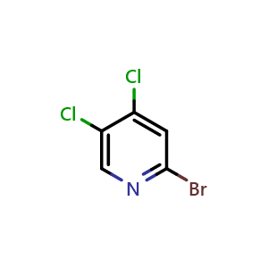 Chemical structure of 2-bromo-4,5-dichloro-pyridine , CAS 1033203-42-7, AChemBlock S83856