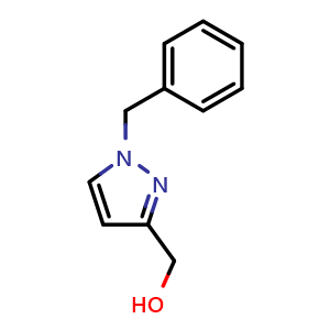 Chemical structure of (1-benzylpyrazol-3-yl)methanol , CAS 102846-11-7, AChemBlock S83895