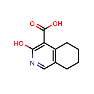 Chemical structure of 3-hydroxy-5,6,7,8-tetrahydroisoquinoline-4-carboxylic acid , CAS 102236-82-8, AChemBlock S83931