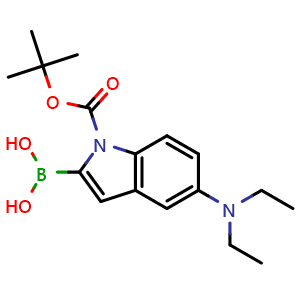 [5-(Diethylamino)-1-{[(2-methyl-2-propanyl)oxy]carbonyl}-1H-indol-2-yl]boronic acid