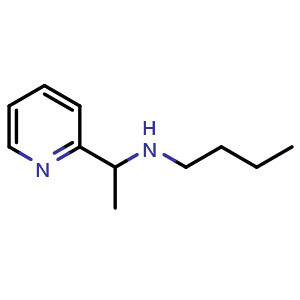 Chemical structure of Butyl[1-(pyridin-2-yl)ethyl]amine , CAS 1019544-02-5, AChemBlock S84002