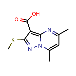 5,7-dimethyl-2-(methylsulfanyl)pyrazolo[1,5-a]pyrimidine-3-carboxylic acid