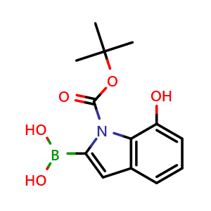 2-borono-7-hydroxy-1H-indole-1-carboxylic acid-1-(1,1-dimethylethyl) ester