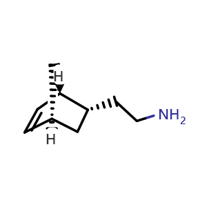 Chemical structure of 2-[(1R,2S,4R)-Rel-2-bicyclo[2.2.1]hept-5-enyl]ethanamine , CAS 1004520-51-7, AChemBlock S84235