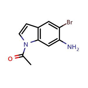 1-(6-amino-5-bromo-indol-1-yl)ethanone