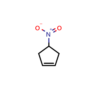 Chemical structure of 4-nitrocyclopentene , CAS 6925-11-7, AChemBlock S84306
