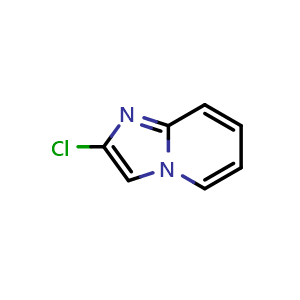 Chemical structure of 2-chloroimidazo[1,2-a]pyridine , CAS 3999-05-1, AChemBlock S84330