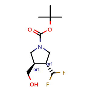 trans-tert-butyl-3-(difluoromethyl)-4-(hydroxymethyl)pyrrolidine-1-carboxylate